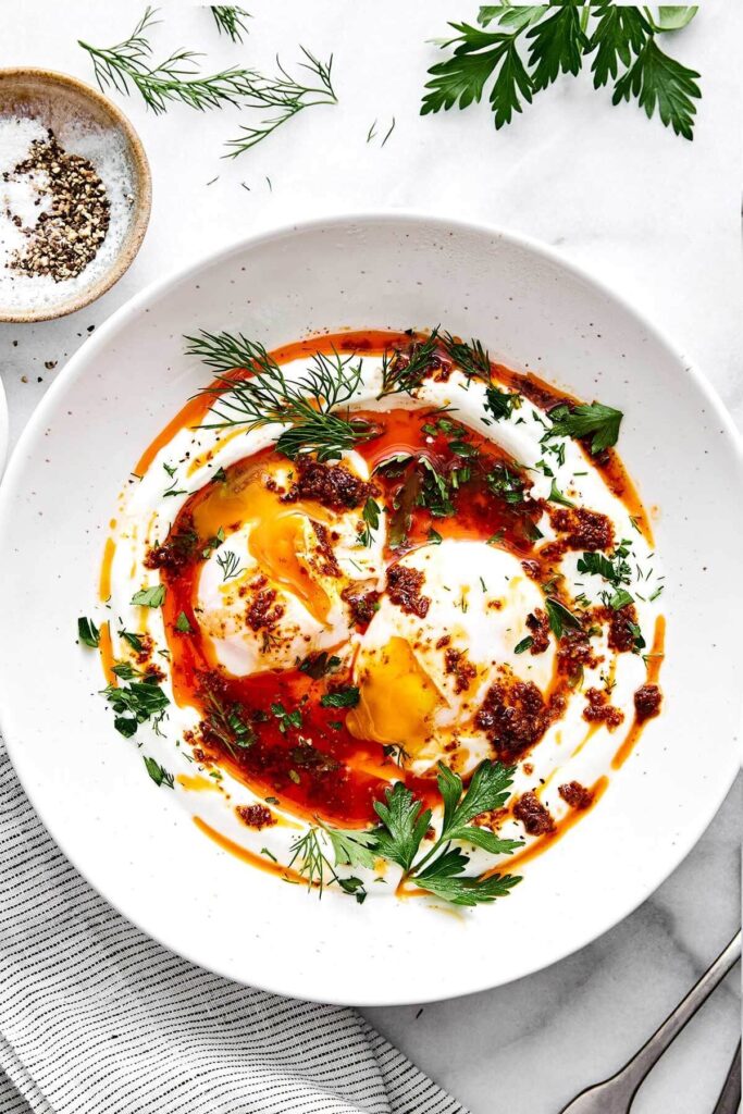 turkish poached eggs